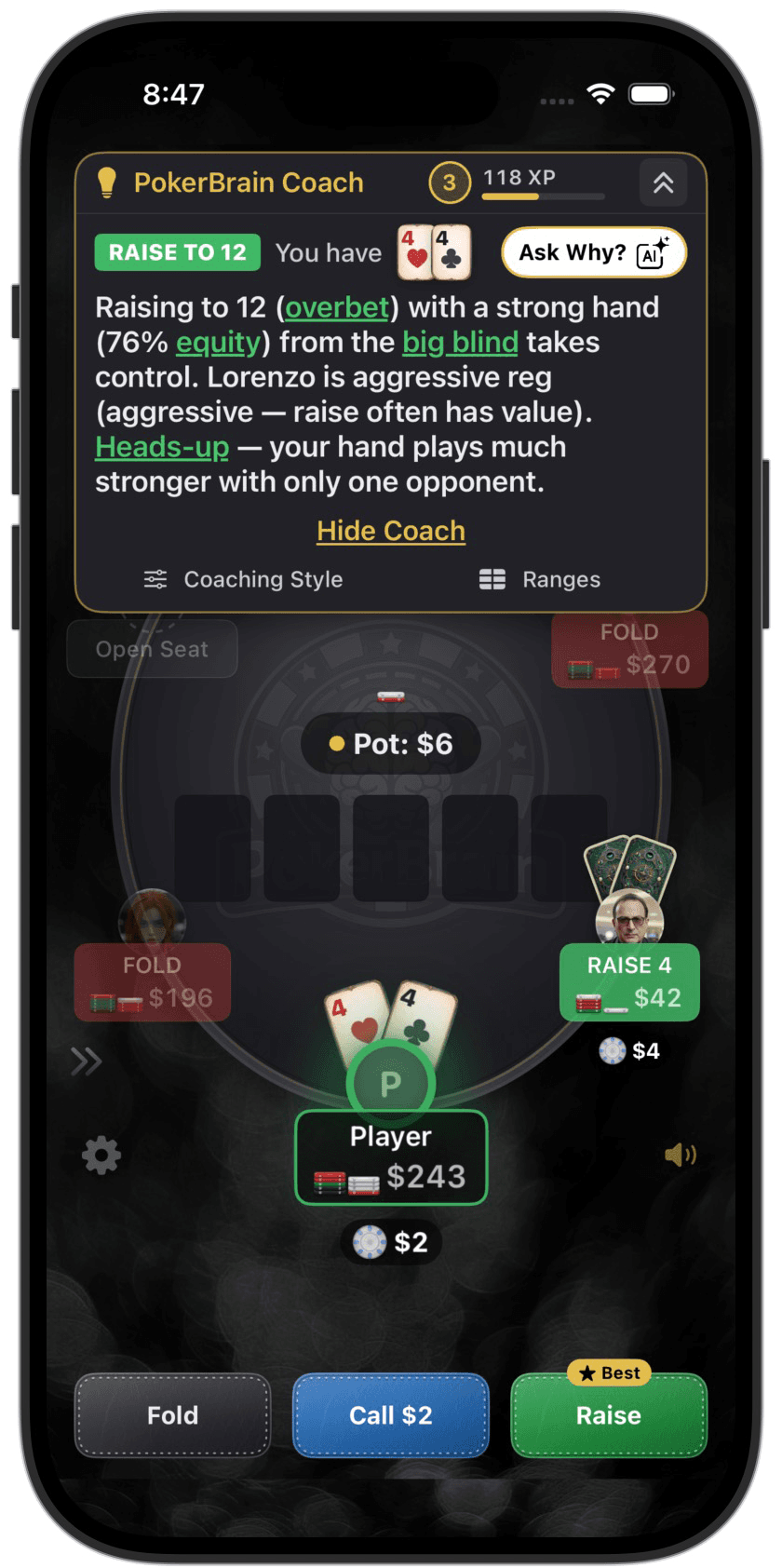 PokerBrain Coach